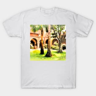 Mission San Juan Capistrano Palms T-Shirt